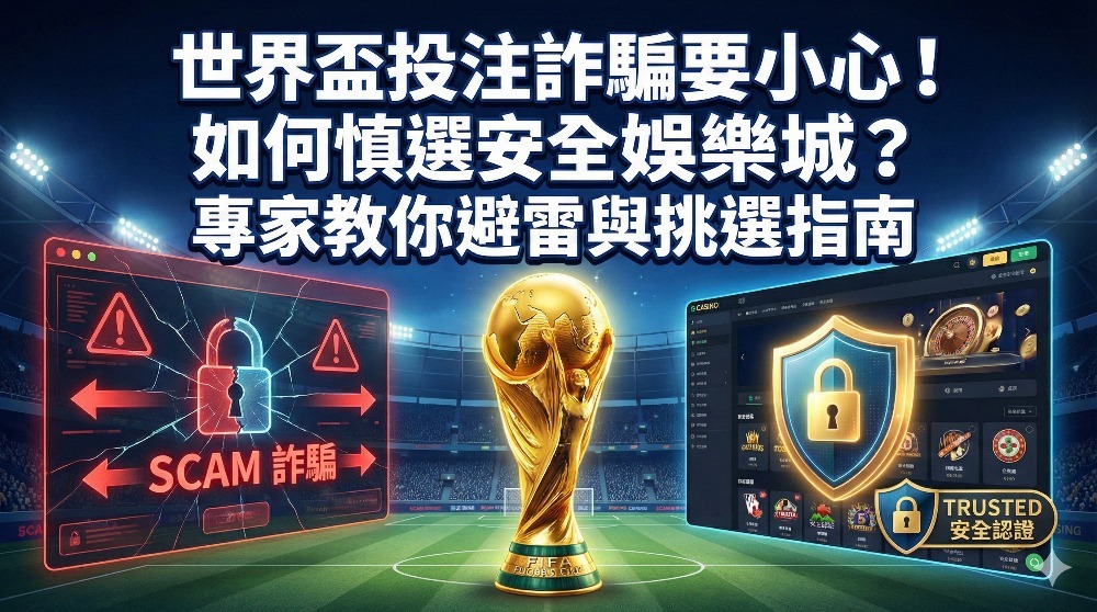 世界盃投注詐騙要小心！如何慎選安全娛樂城？專家教你避雷與挑選指南